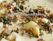 For Recipe Click Here - Toscana O’Man-Ah! Soup – Nice kick to it!