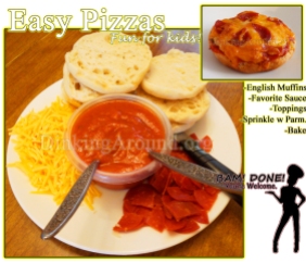 For Recipe Click Here - Top O’ the Muffin Pizzas (Easy Pizzas)