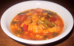 For Recipe Click Here - Soup? OCay Jun! (Cajun Chicken Kielbasa & Shrimp Soup)
