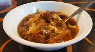 For Recipe Click Here - Tear Jerker Soup (Delicious Onion and Sausage Soup)