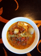 For Recipe Click Here - The Juiciest Burger Soup (Cheese Burger Soup)