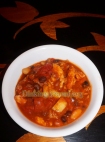 For Recipe Click Here - Jack O Lantern Chili (Sausage and Chicken Pumpkin Chili)