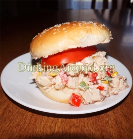 For Recipe Click Here - Squawkin Oinkers- Fiesta-wiches (Chicken Bacon Salad Sandwiches)