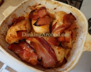 For Recipe Click Here - Pig’s Sweet on Chicks (Glazed Bacon Wrapped Coconut Chicken)