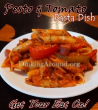 For Recipe Click Here - Pesty Lil Pasta’d Maters (Pesto and Tomato Pasta Dish)