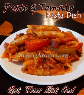 For Recipe Click Here - Pesty Lil Pasta’d Maters (Pesto and Tomato Pasta Dish)