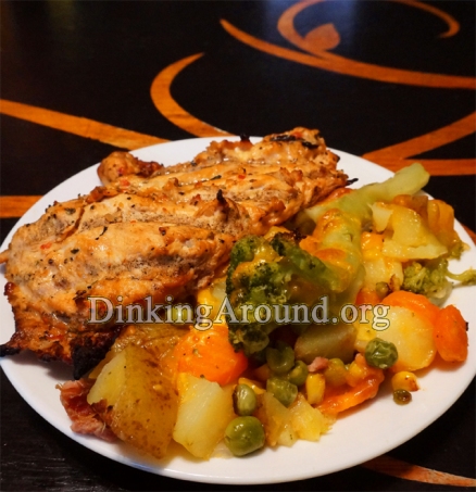 For Recipe Click Here - Mmmm Mmmm Chicken N Vegis (Marinaded Chicken w/ Cheesy Potatoes N Vegis)