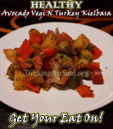 For Recipe Click Here - Lotsa Vegi Mixa (HEALTHY Avocado N Vegetable with Turkey Kielbasa Bake)