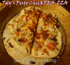 For Recipe Click Here - NAME For Recipe Click Here - Flatbread Chickpea Pesto Pizza